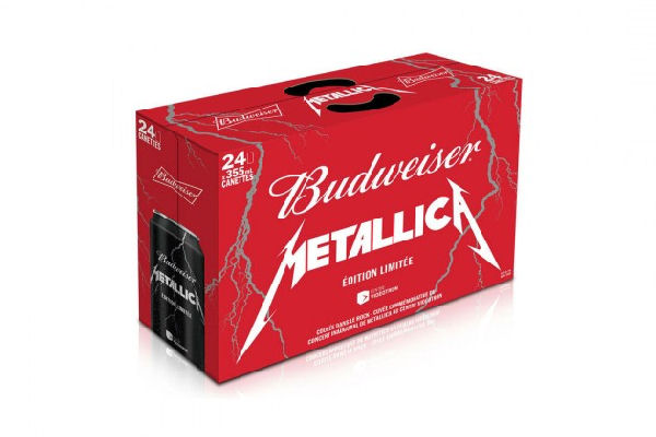 Budweiser lanza una cerveza con la marca de Metallica