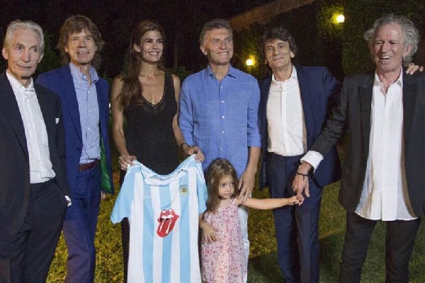 Mauricio Macri recibió a los Rolling Stones en la quinta Los Abrojos