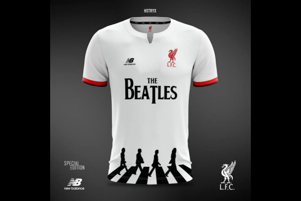 La marca que viste al Liverpool propuso una camiseta con The Beatles