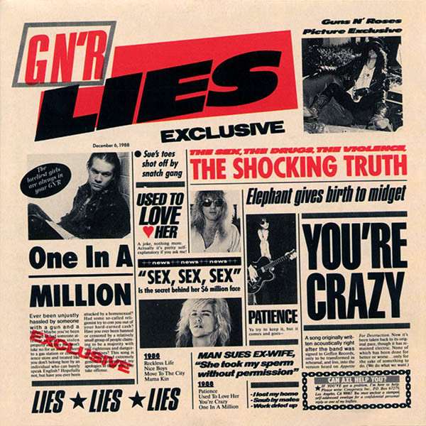 Hace 35 años Guns N’ Roses mostraba sus dos caras en «G N’ R Lies»