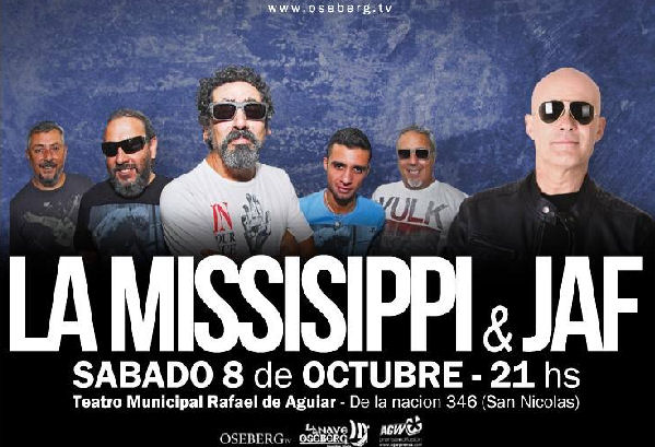 Noche a puro blues: JAF y La Mississippi actuarán juntos en San Nicolás